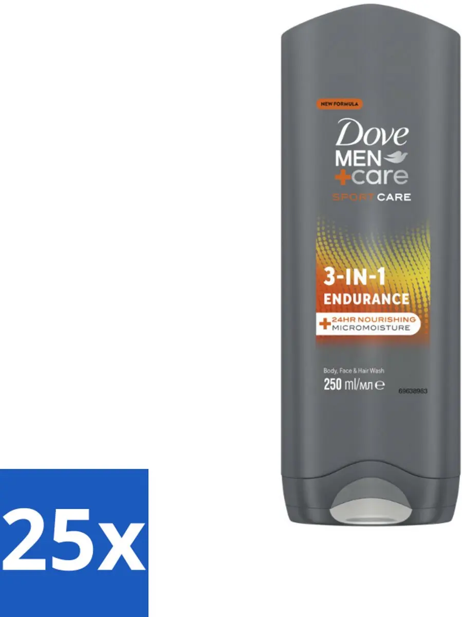 Dove Men+Care 3-in-1 Douchegel Sport 250ml