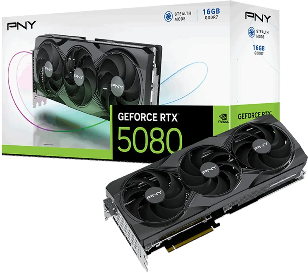 PNY GeForce RTX 5080 VCG508016TFXPB1 - 16GB GDDR7 - Zwart