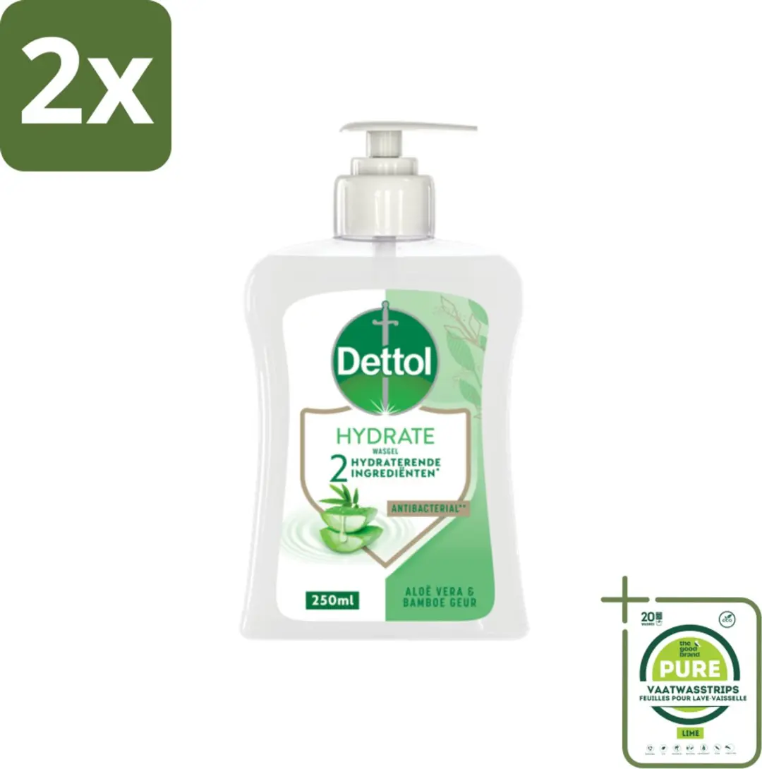 Dettol Handzeep Hydrate Aloë Vera & Bamboe 500ml