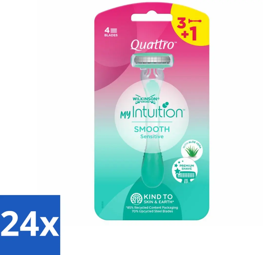 Wilkinson Quattro For Woman Wegwerpscheermesjes 24 Stuks
