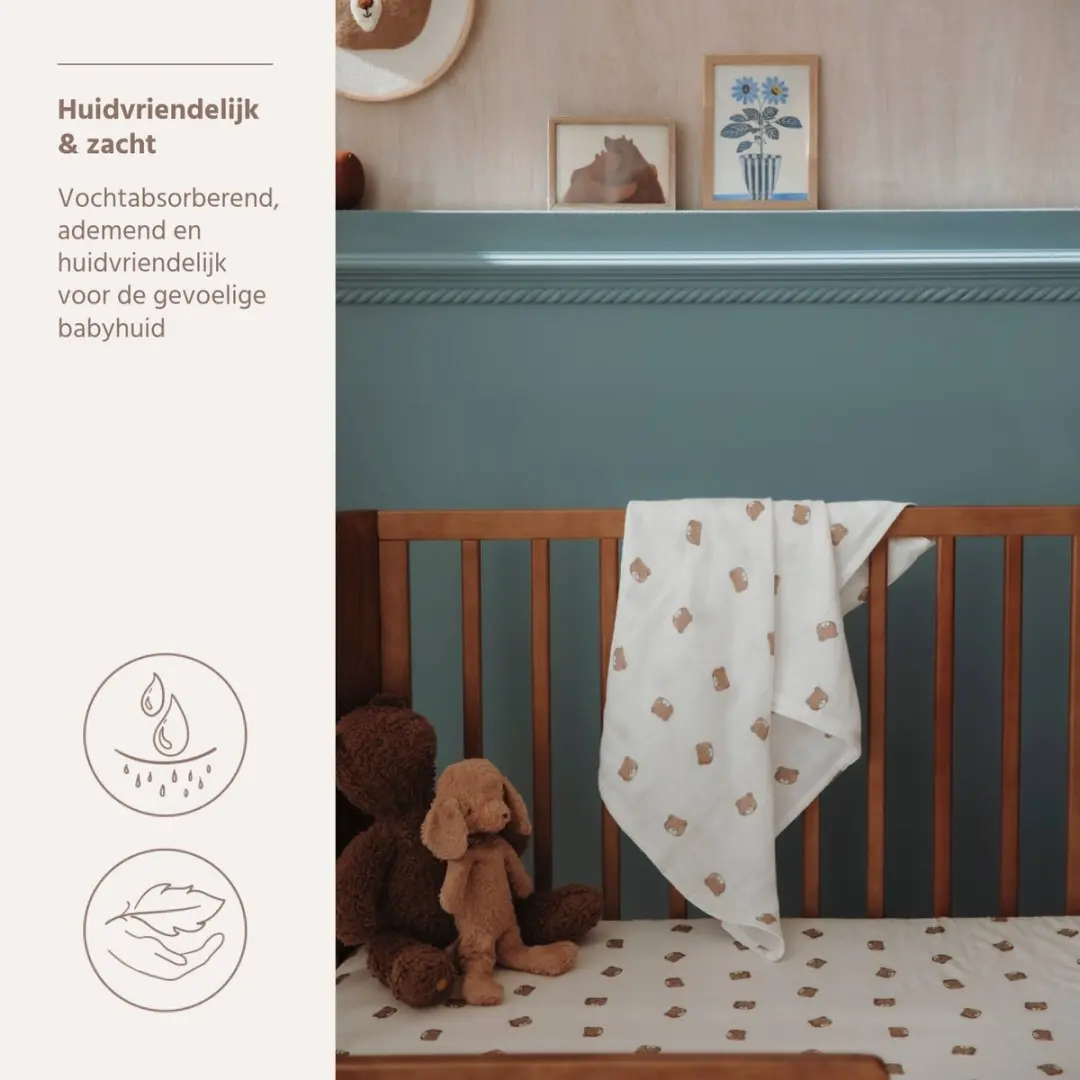 Meyco Baby Bear Hydrofiele Doeken 3 Stuks - 70x70cm