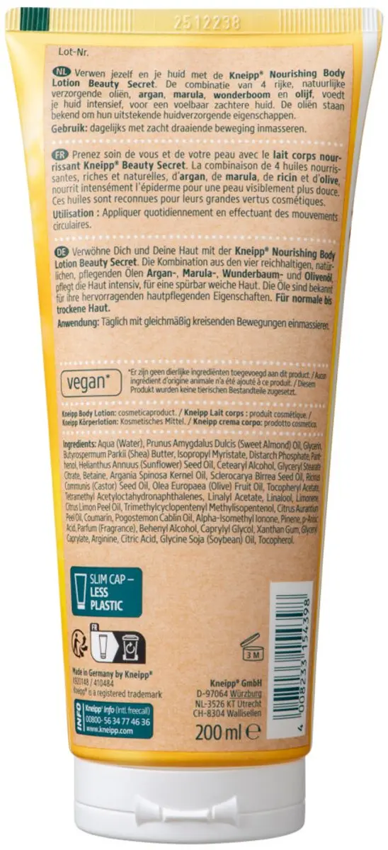 Kneipp Beauty Secret Voedende Bodylotion 200ml - 6 Stuks