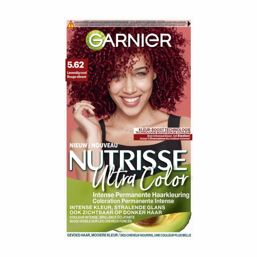 Garnier Nutrisse Ultra Color 5.62 Haarkleuring - Levendig Rood - 7 Stuks