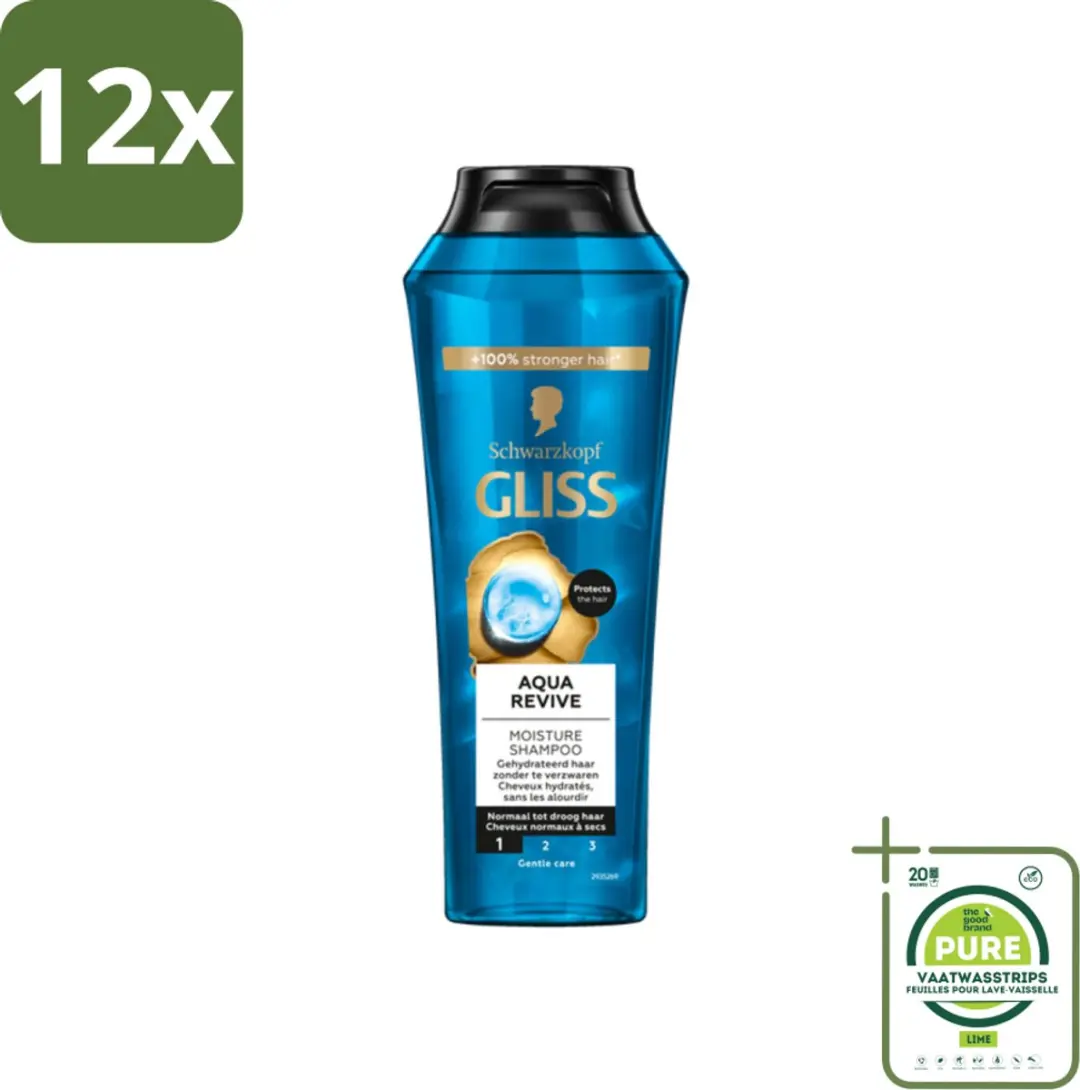 Schwarzkopf Gliss Kur Aqua Revive Hydraterende Shampoo 250ml
