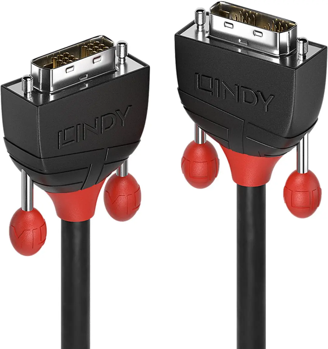 Lindy 36258 DVI-kabel DVI-D 5.00m