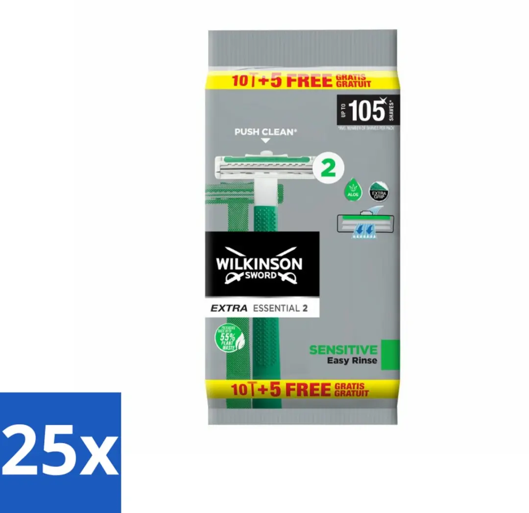 Wilkinson Extra Essential 2 Sensitive Wegwerpscheermesjes