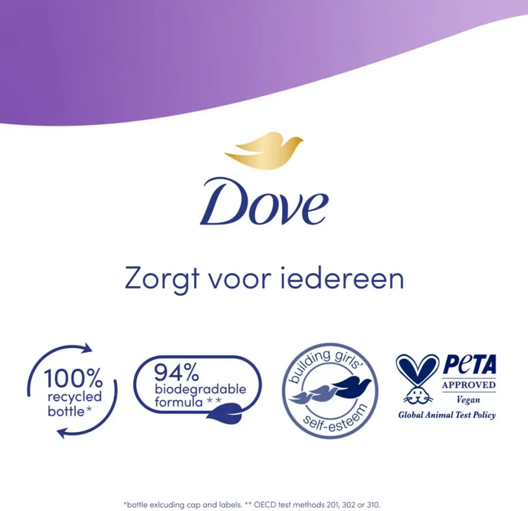 Dove Douchecrème Relaxing Kokos & Jasmijn 225ml - 4 Stuks