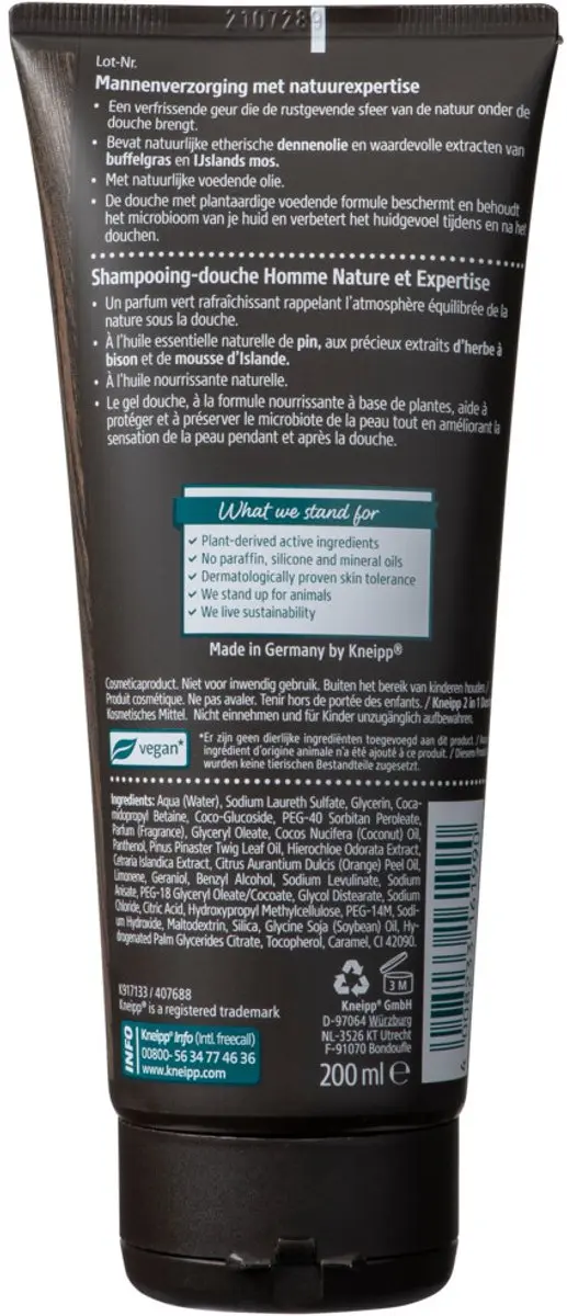 Kneipp Men Nature Feeling Douchegel 200ml - 6 Stuks