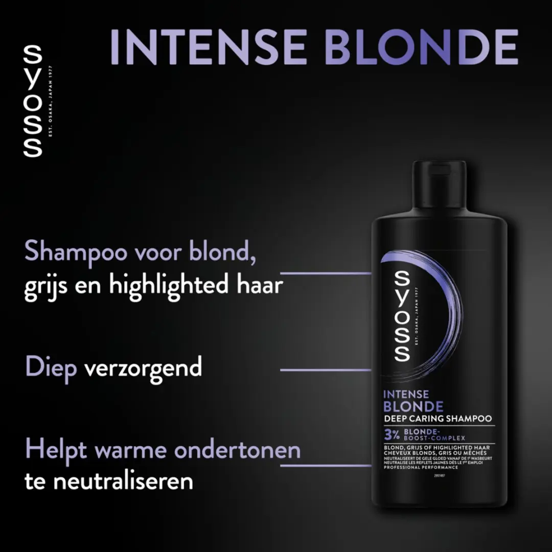SYOSS Blonde Shampoo 440ml - 15 Stuks
