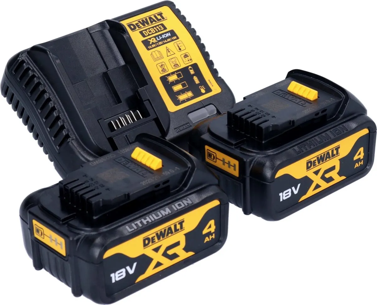 DeWalt DCW 682 M2T Accu-Plunjerfrees 18V - 102x20mm Borstelloos - 2x 4,0Ah + Oplader - afbeelding 4 van 5