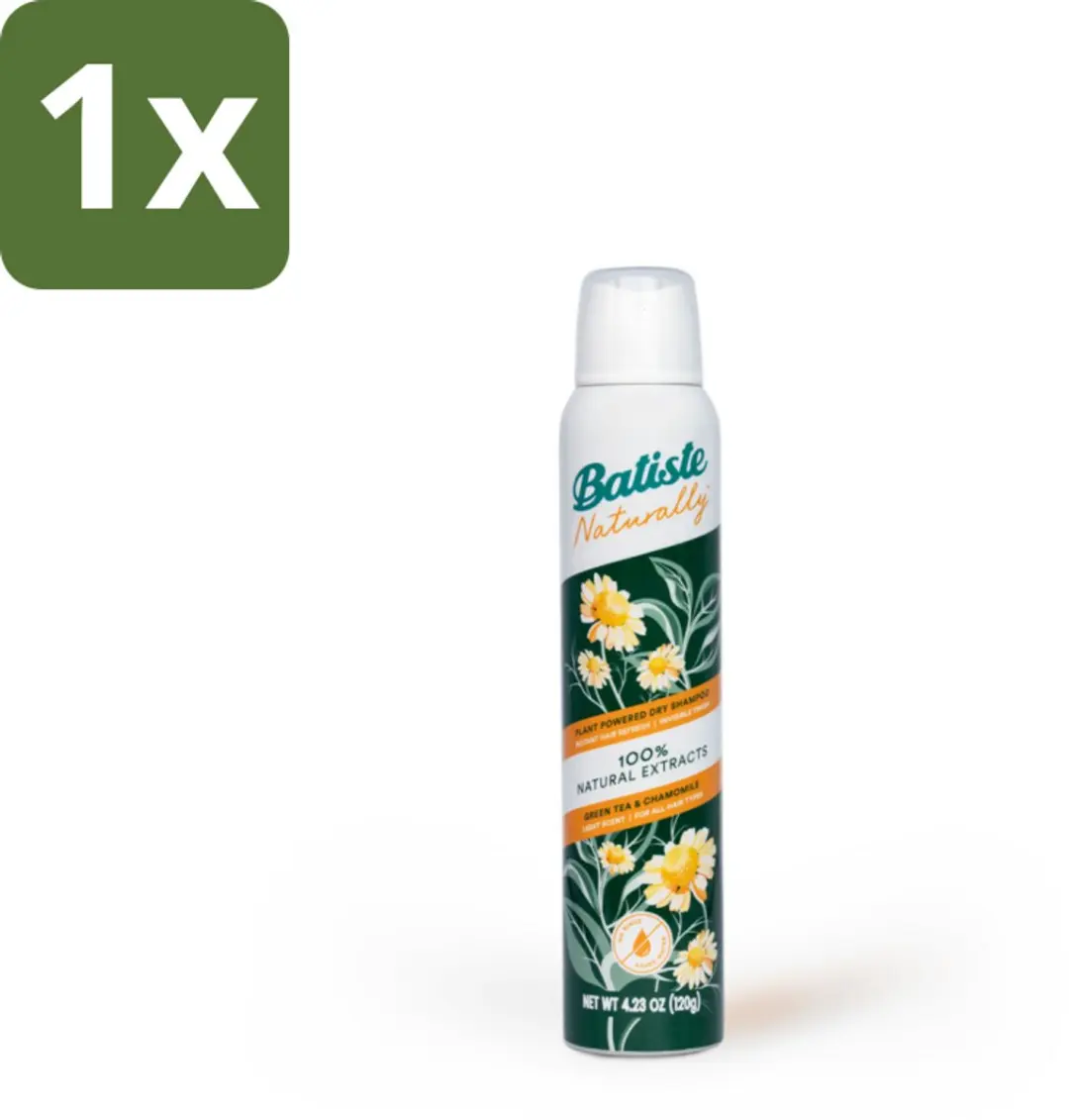 Batiste Naturally Green Tea & Chamomile Droogshampoo 200ml