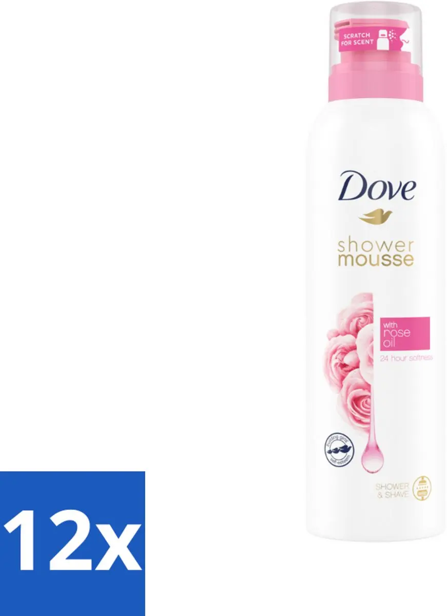 12 x Dove Shower Foam