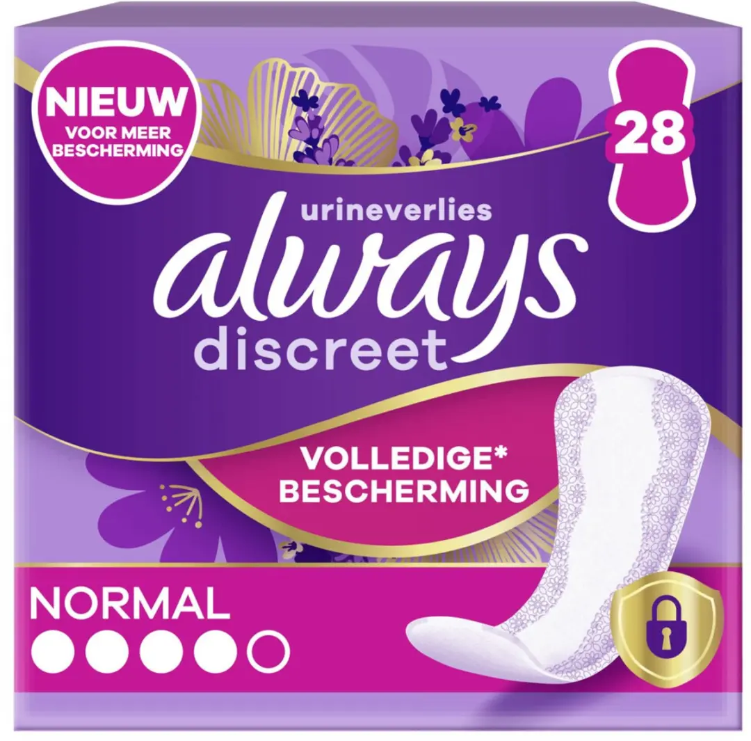 Always Inlegkruisjes Long Protection 28 Stuks - 7x4 - Wit