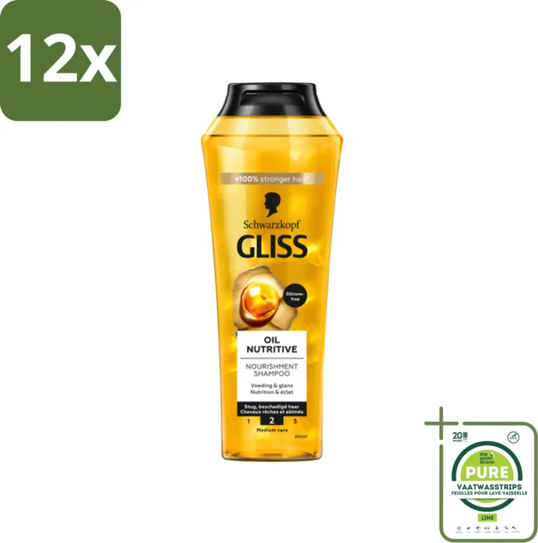 Schwarzkopf Gliss Kur Oil Nutritive Shampoo 250ml