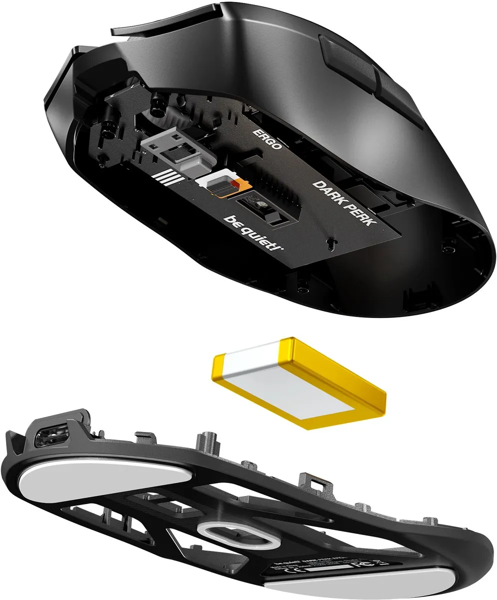 be quiet! Dark Perk BM007 Gamingmuis - 32.000 DPI - Zwart