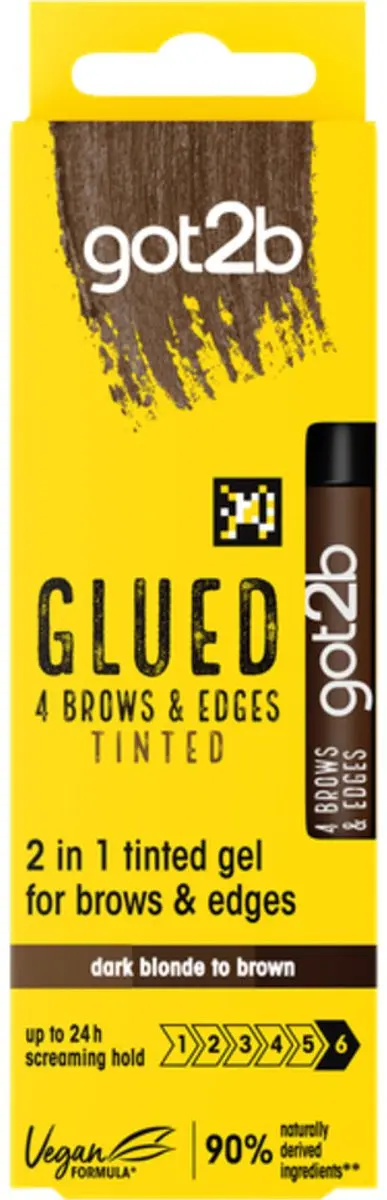 Got2B 2-in-1 Gel Brows & Edges Donkerbruin 16ml - 10 Stuks