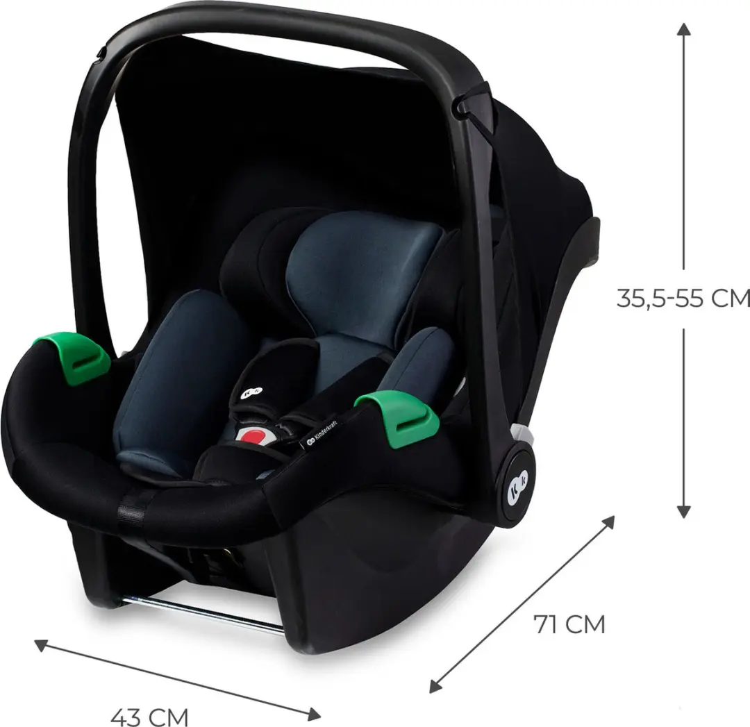 KinderKraft MINK PRO i-Size Autostoel 40-75cm - Zwart - afbeelding 2 van 6