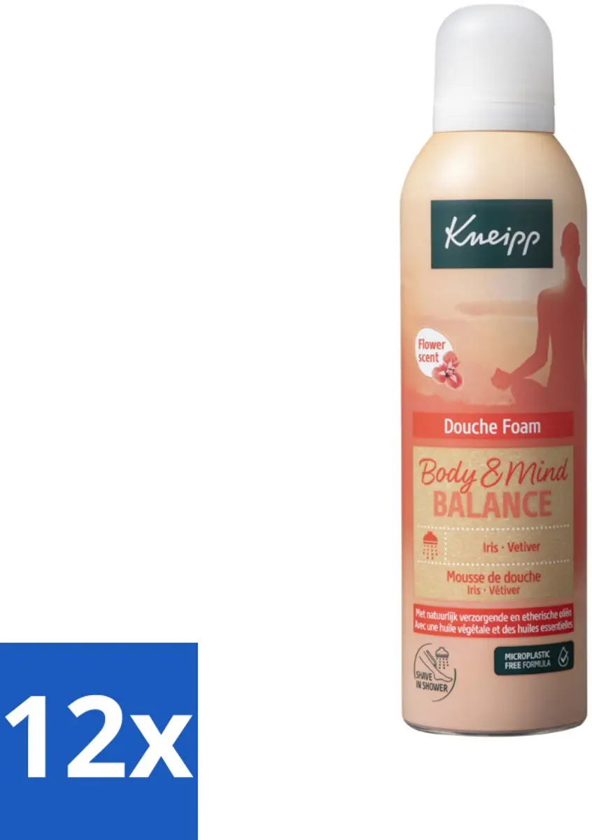 Kneipp Douche Schuim Body & Mind Balance Iris & Vetiver 200ml