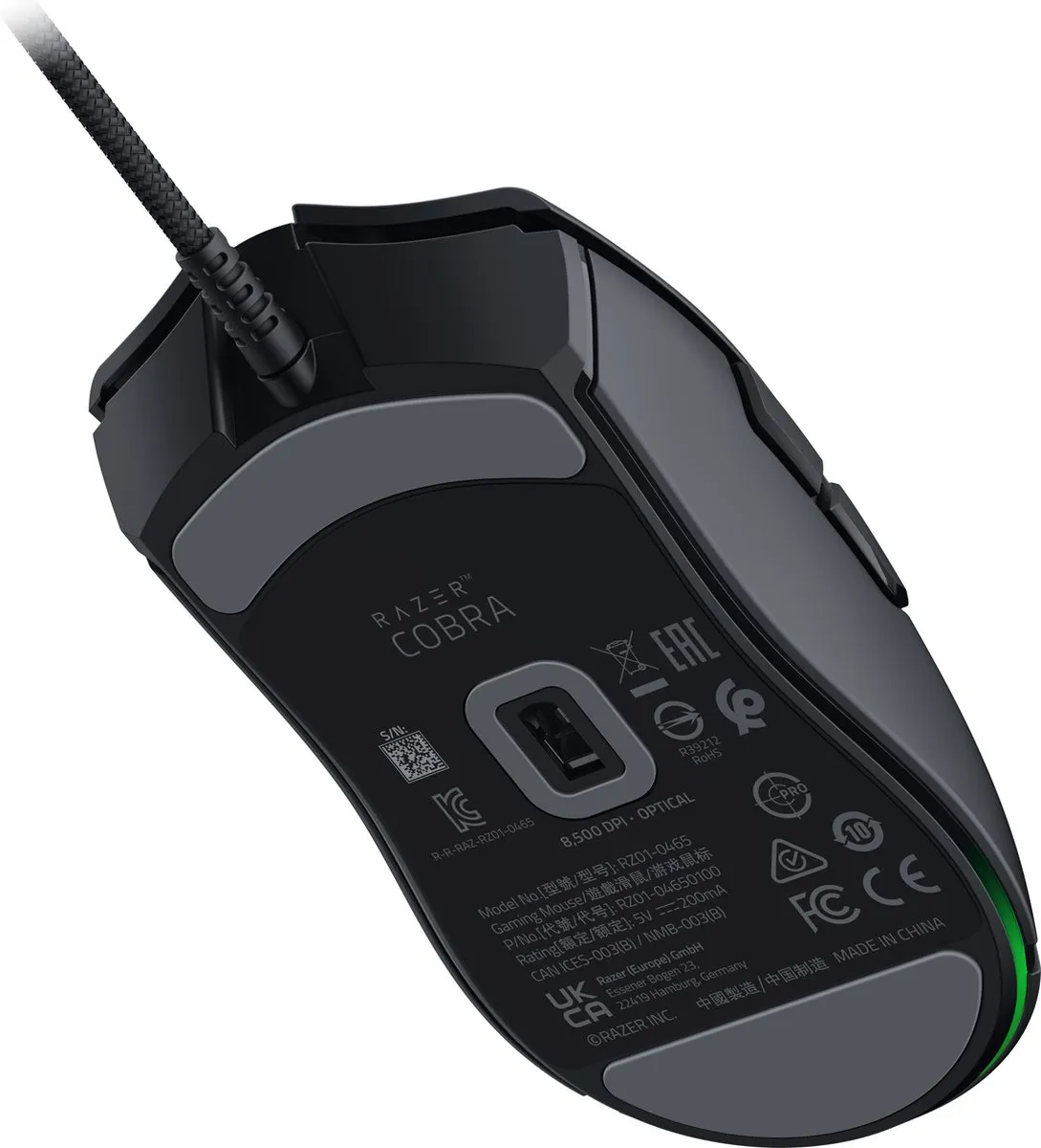 Razer Cobra Gaming Muis RZ01-04650100-R3M1 - 8.500 DPI - Zwart