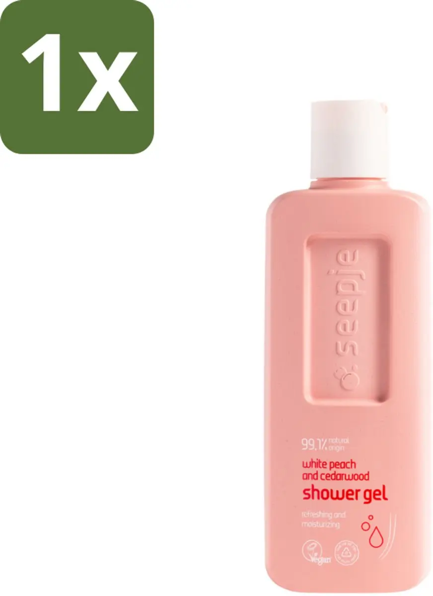 Seepje Douchegel Witte Perzik & Cederhout 300ml