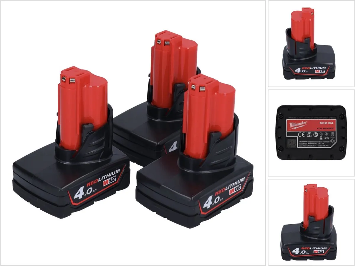 Milwaukee M12 B4 4.0Ah Li-Ion Accu