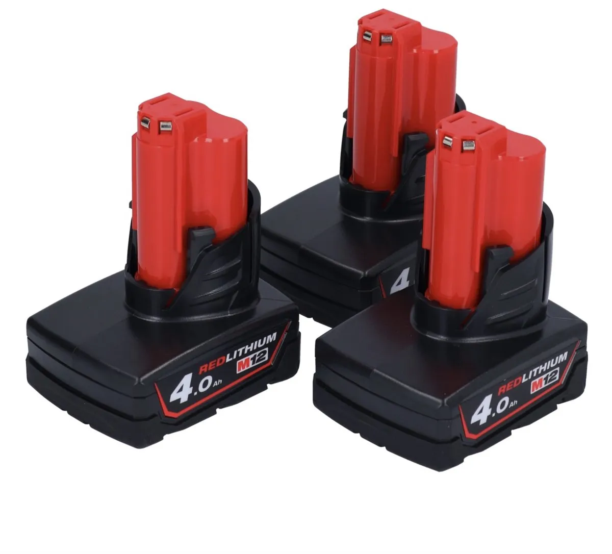 Milwaukee M12 B4 4.0Ah Li-Ion Accu - 3x 4932430065 - afbeelding 5 van 5