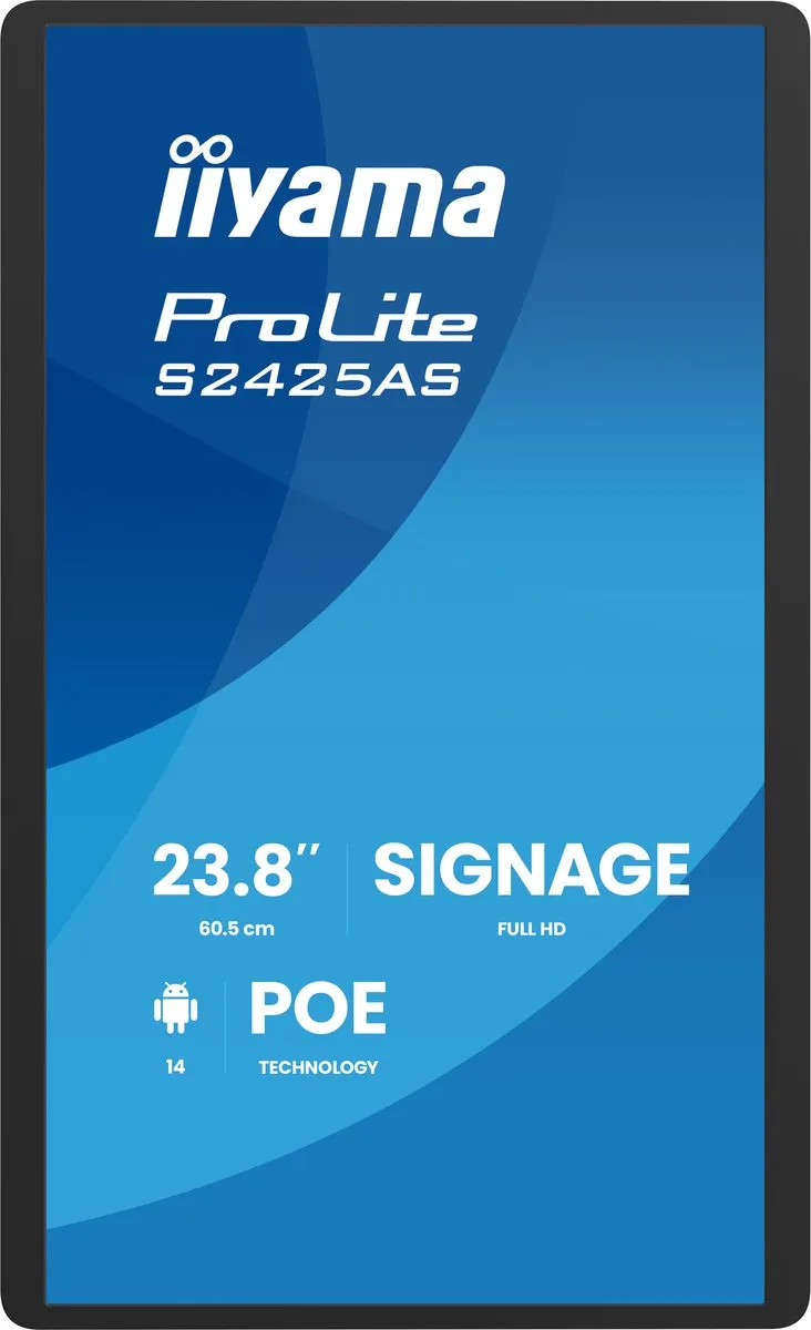 iiyama ProLite S2425AS-B1P Digitale Signage 23.8" - 500 cd/m² - Android