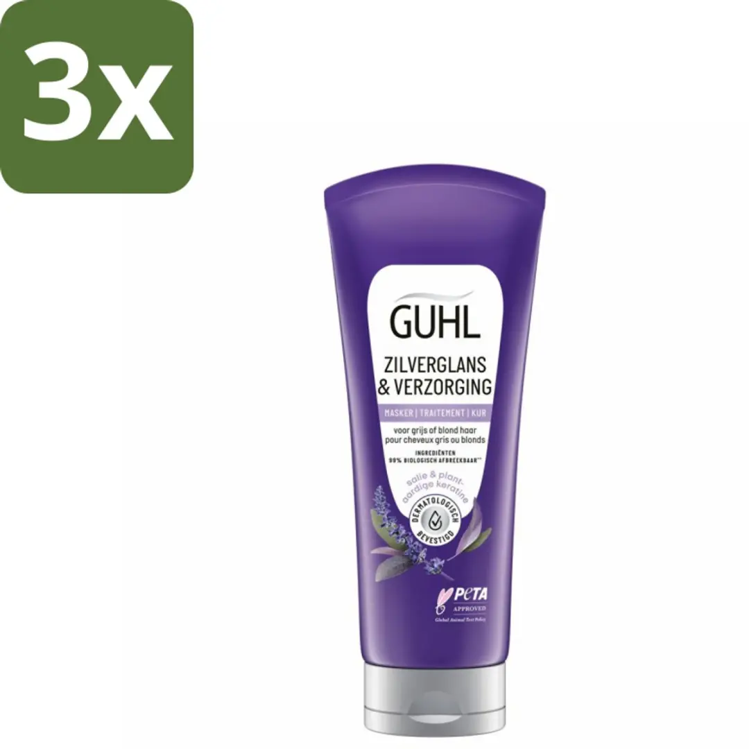 Guhl Haarmasker Zilverglans & Verzorging 200ml