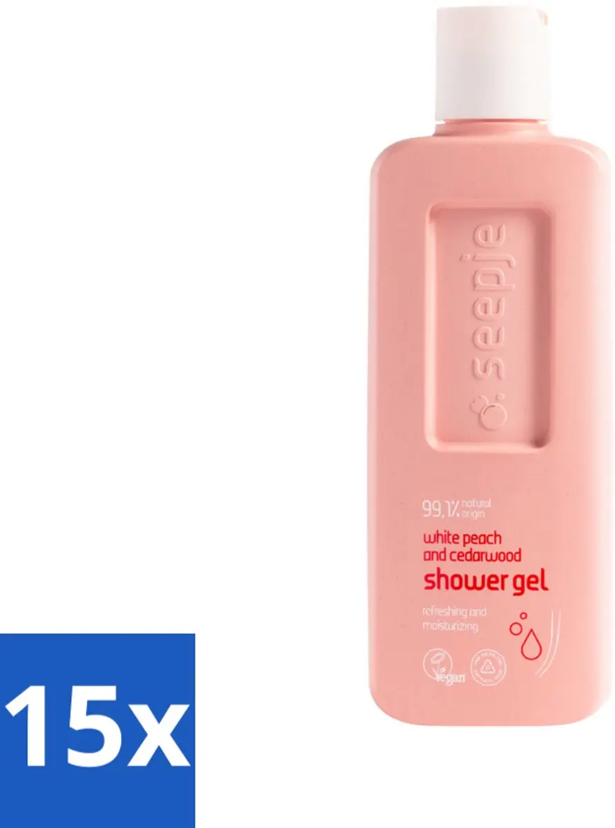 Seepje Douchegel Witte Perzik & Cederhout 300ml