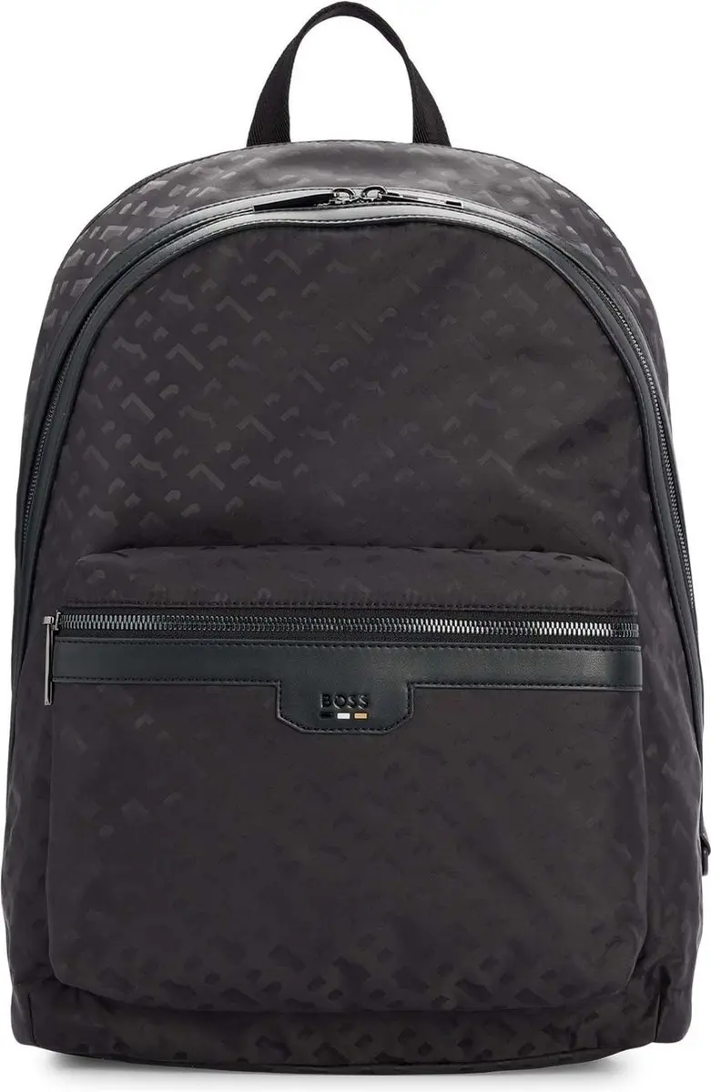BOSS laptop rugzak rugzak Trystan Backpack Black zwart