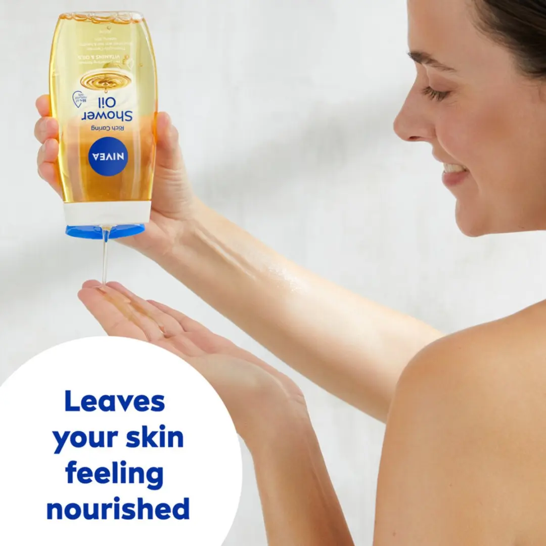 NIVEA - Doucheolie - Natuurlijke Doucheolie - 200 ml - Bulkverpakking - 10 stuks