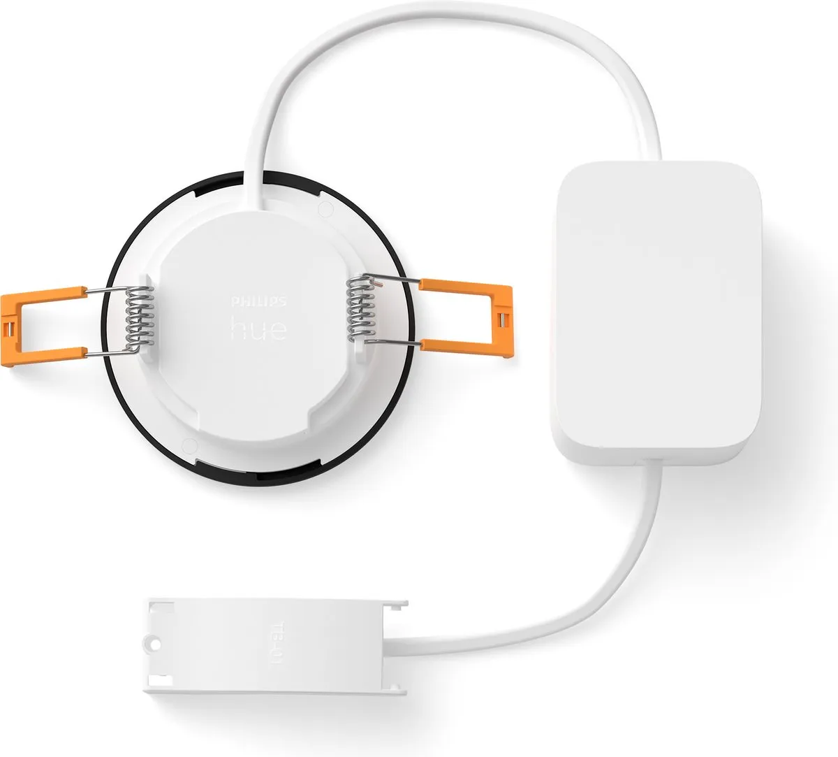 Philips Hue Inbouwspot RGB 3 Stuks - Ø90mm - Zwart - afbeelding 4 van 6