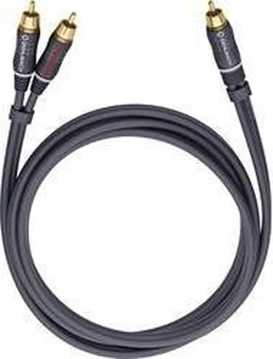 Oehlbach BOOOM 500 Antraciet Vergulde Cinch-kabel 5.00m