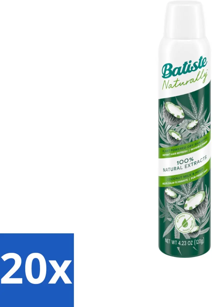Batiste Naturally Coconut & Hemp Droogshampoo 200ml