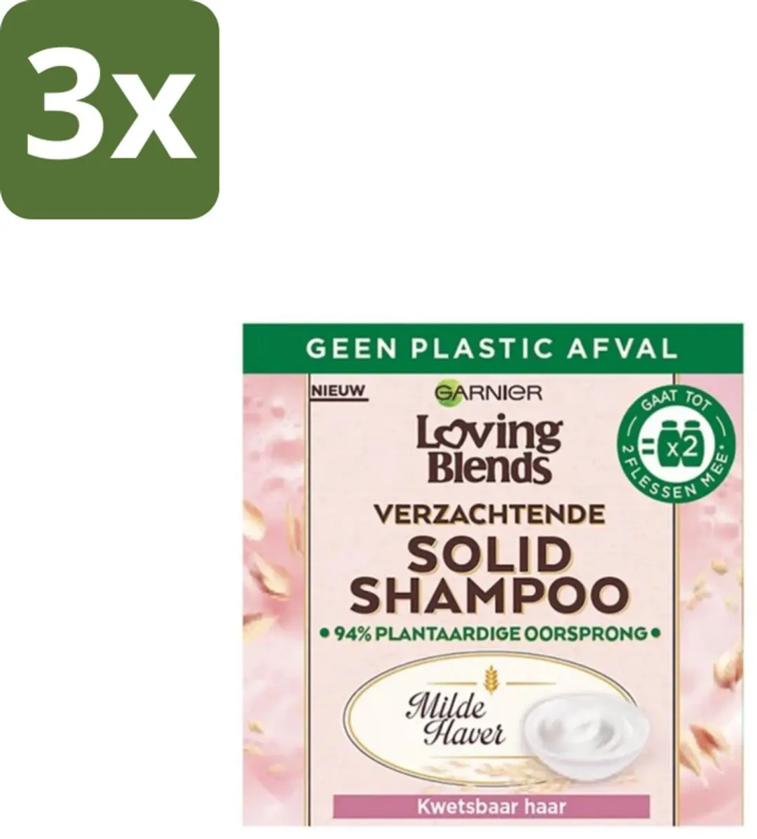 Garnier Loving Blends Milde Haver Solid Shampoo Bar 180g