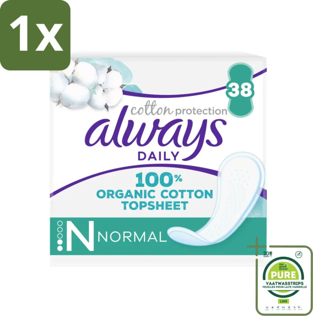 Always Inlegkruisjes Normal Cotton Protection 38 Stuks