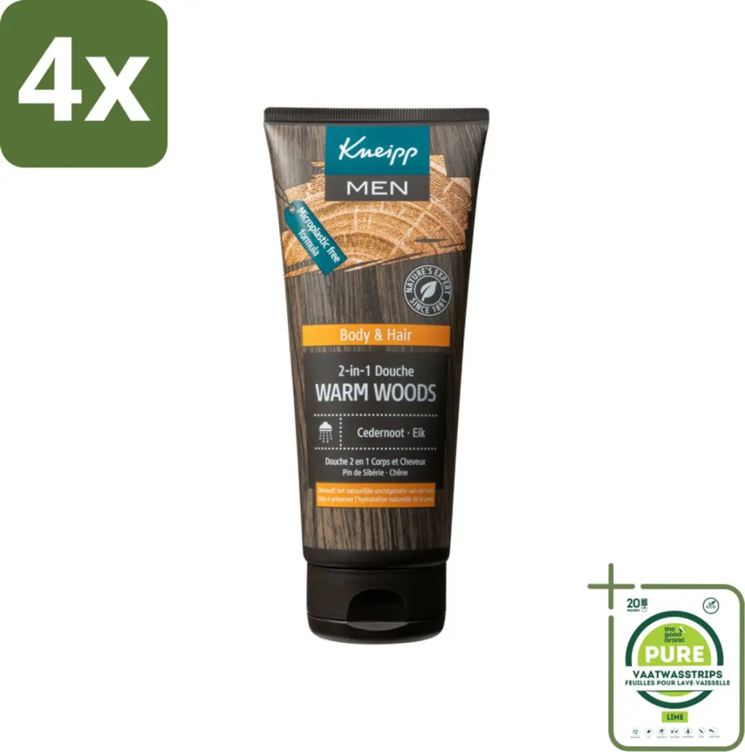 Kneipp Warm Woods Douchegel Mannen 200ml