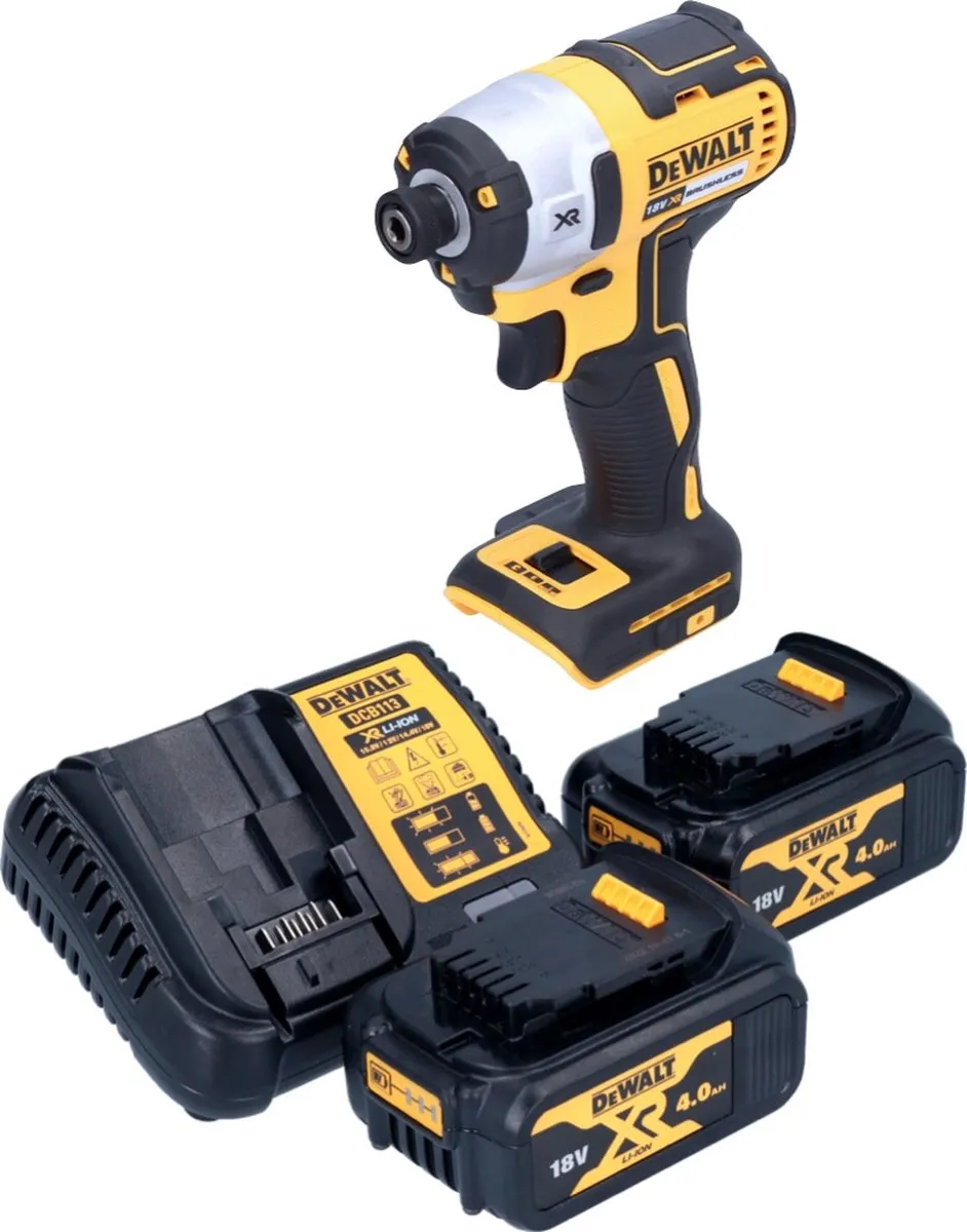 DeWalt DCF887M2 Slagmoersleutel 18V 205Nm - 2x 4,0Ah + Oplader - afbeelding 2 van 5