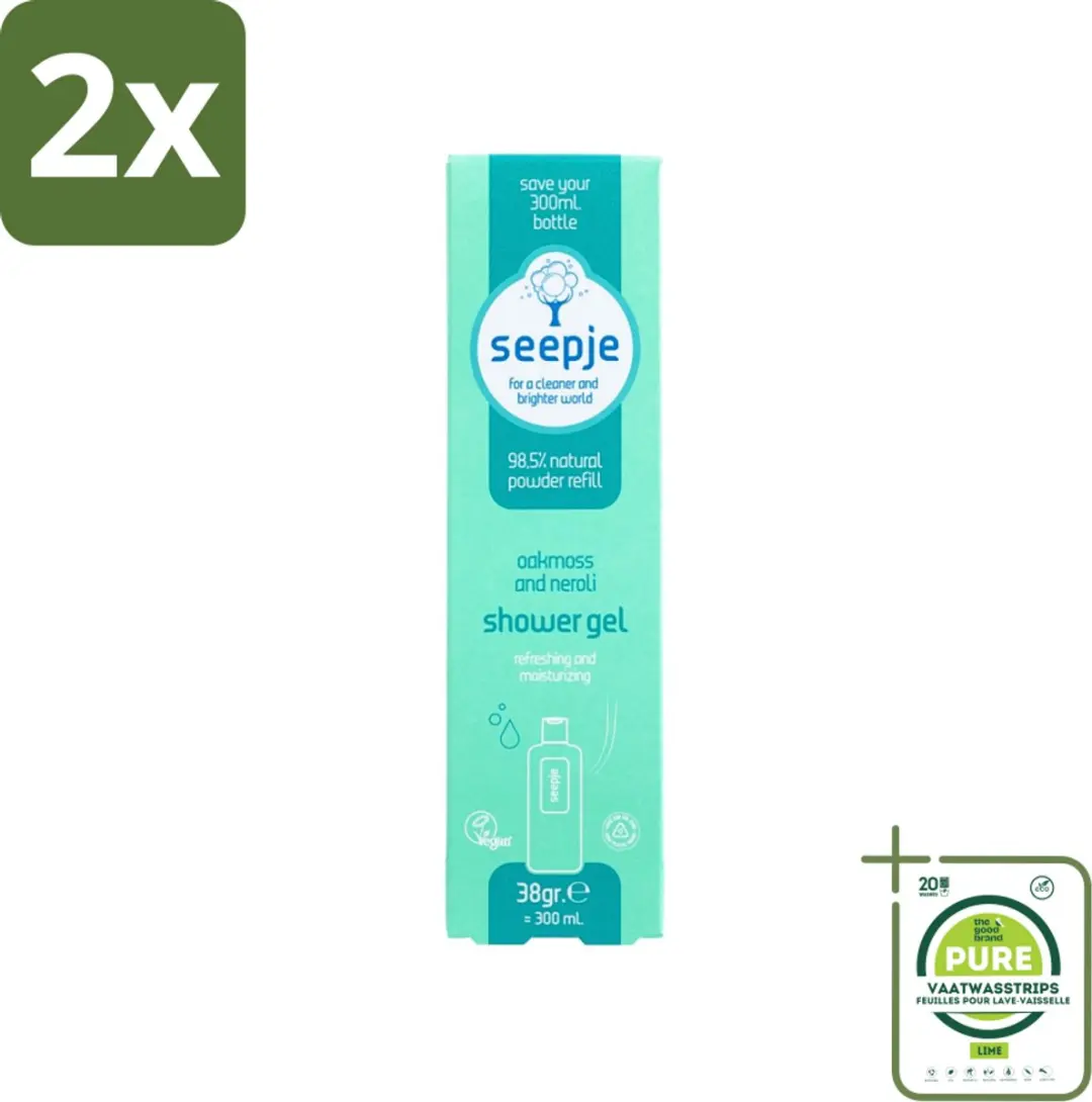 Seepje Douchegel Eikenmos & Neroli Navulling 76g