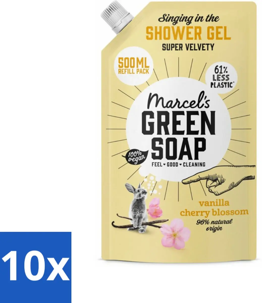 Marcel's Green Soap Navulling Vanille & Kersenbloesem 500ml