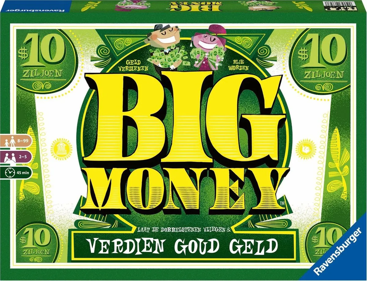 Ravensburger Big Money Bordspel 268238 - 2-5 Spelers