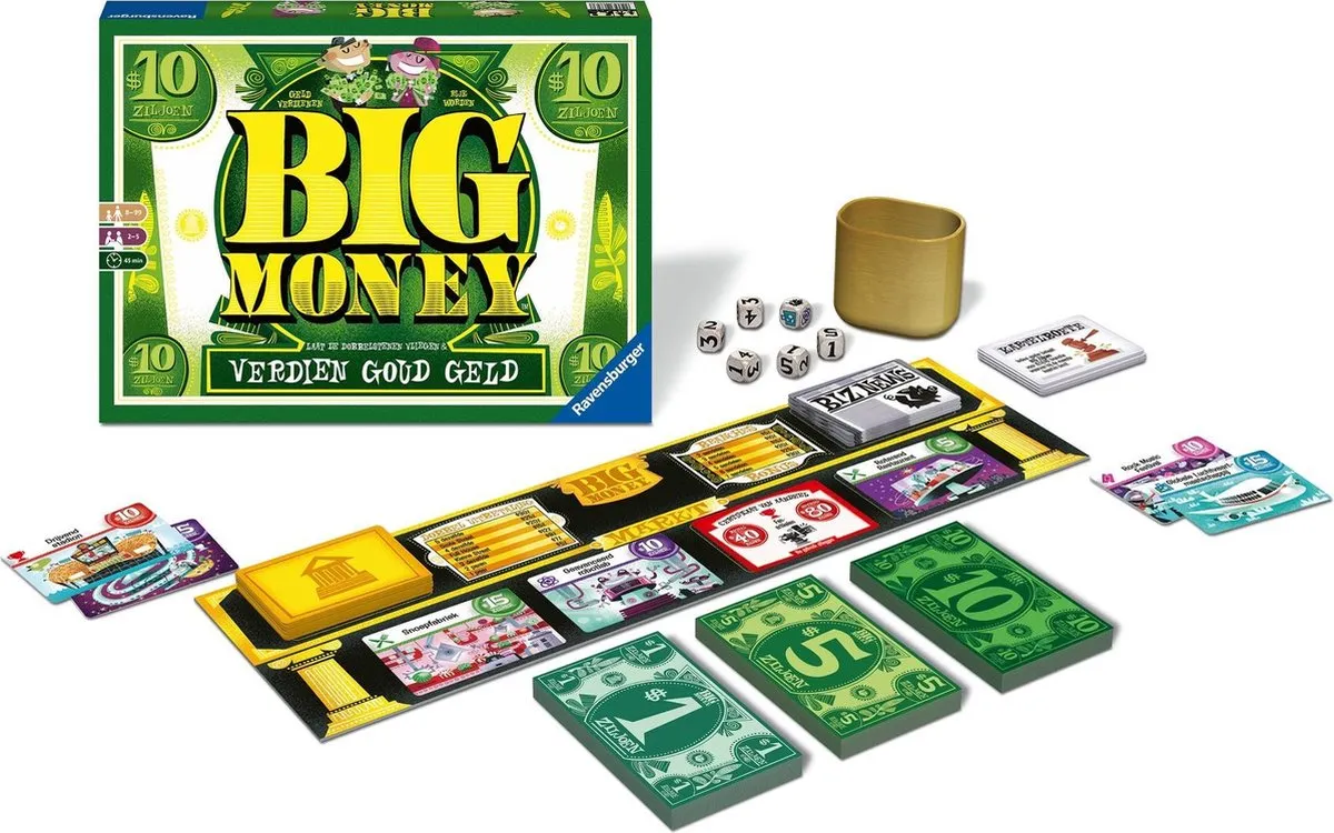 Ravensburger Big Money Bordspel 268238 - 2-5 Spelers
