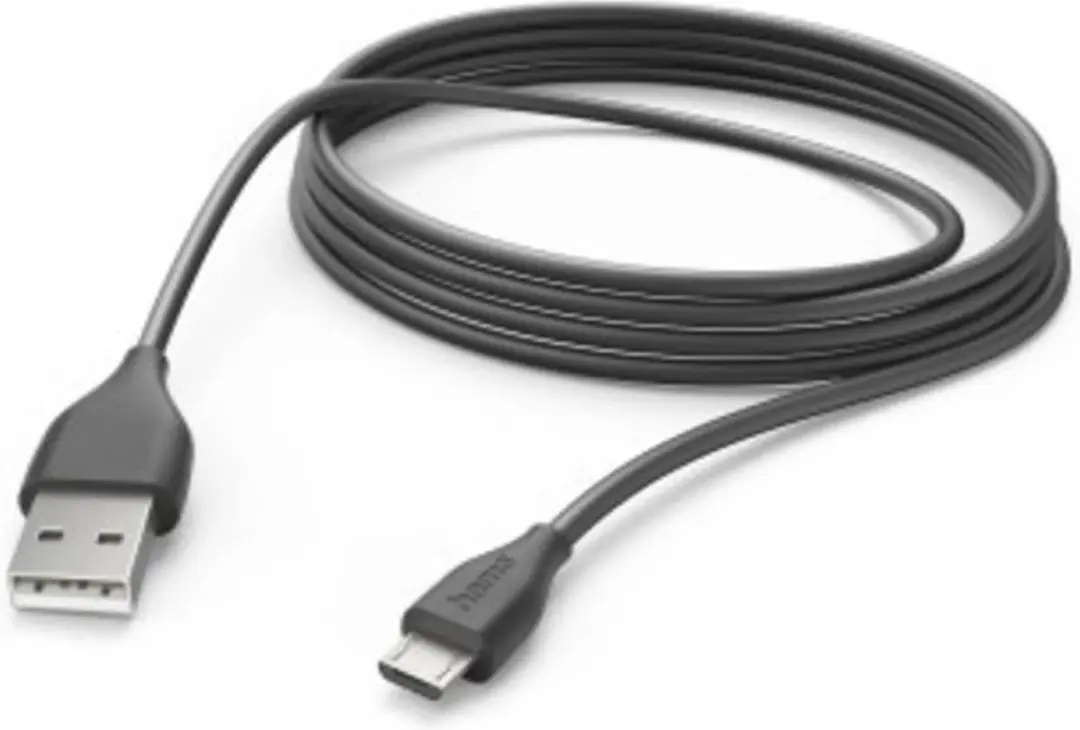 Hama USB-A naar Micro USB Kabel 3m - Zwart