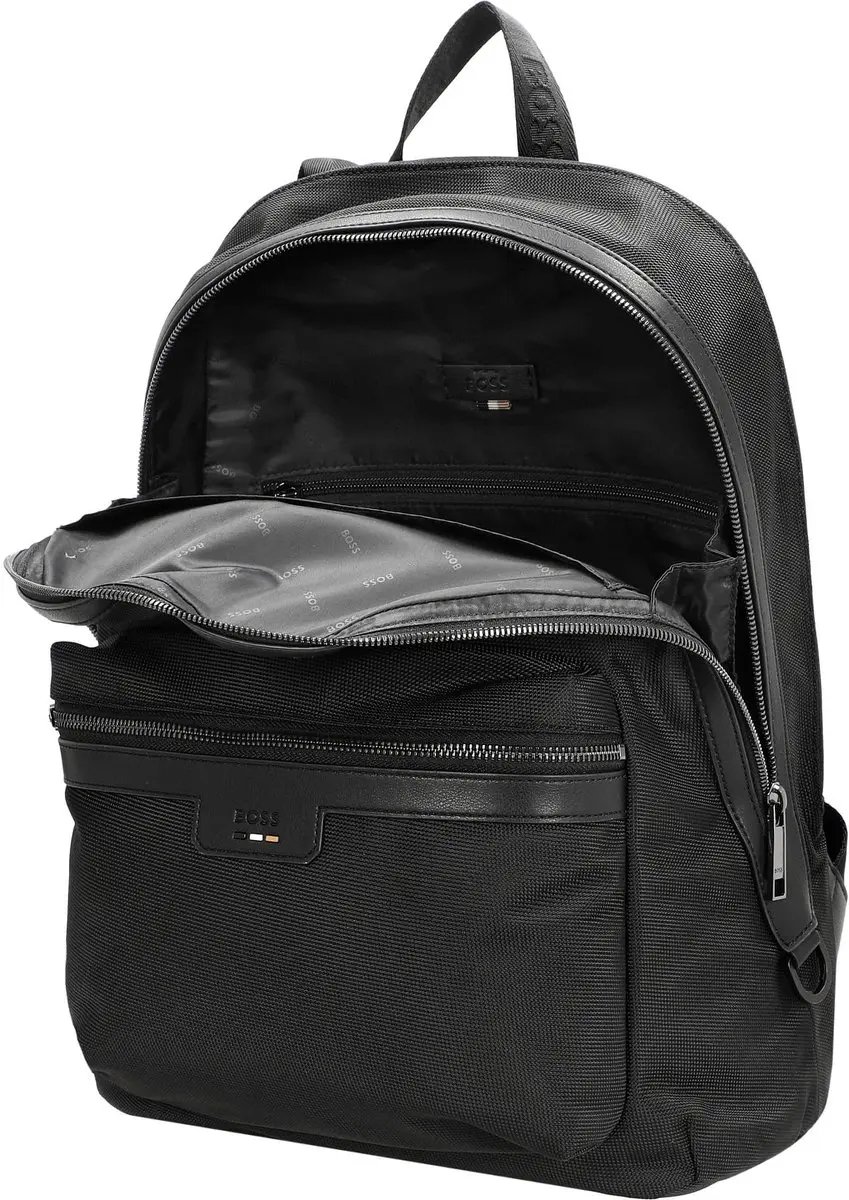 BOSS Backpack N Rugzak - 5 Vakken - 10 inch - Zwart