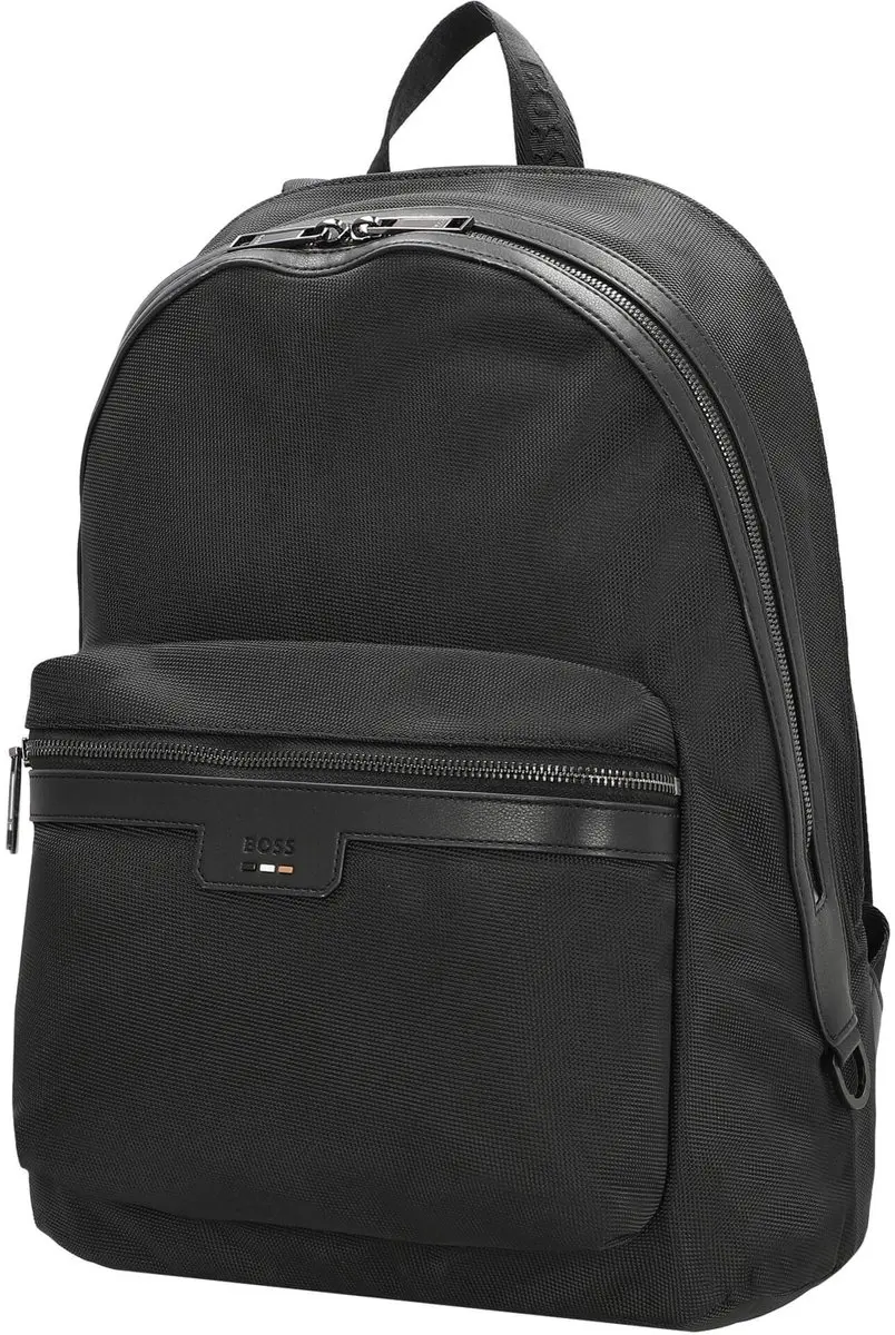 BOSS Backpack N Rugzak - 5 Vakken - 10 inch - Zwart - afbeelding 6 van 6