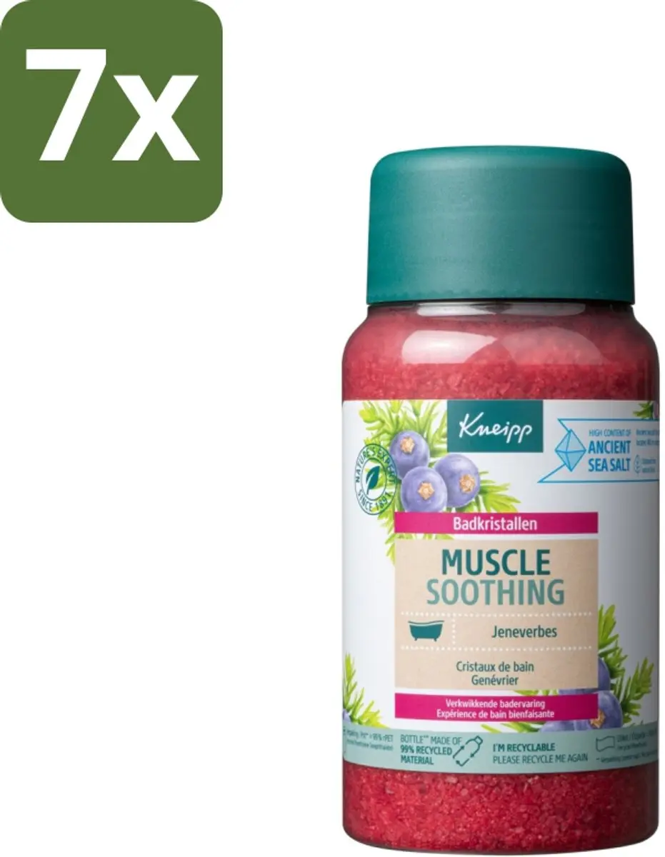 Kneipp Muscle Soothing Badzout Jeneverbes - 4200g (7x600g)