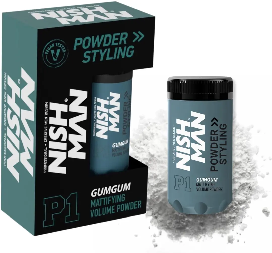 Nishman Powder Hair Styling Wax P1 GumGum 20g