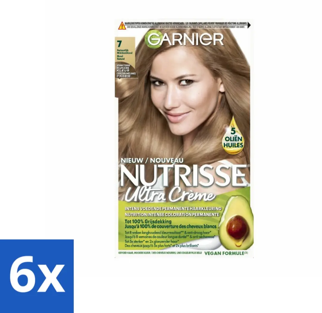 Garnier Nutrisse Ultra Crème 7 Haarkleuring Natuurlijk Blond