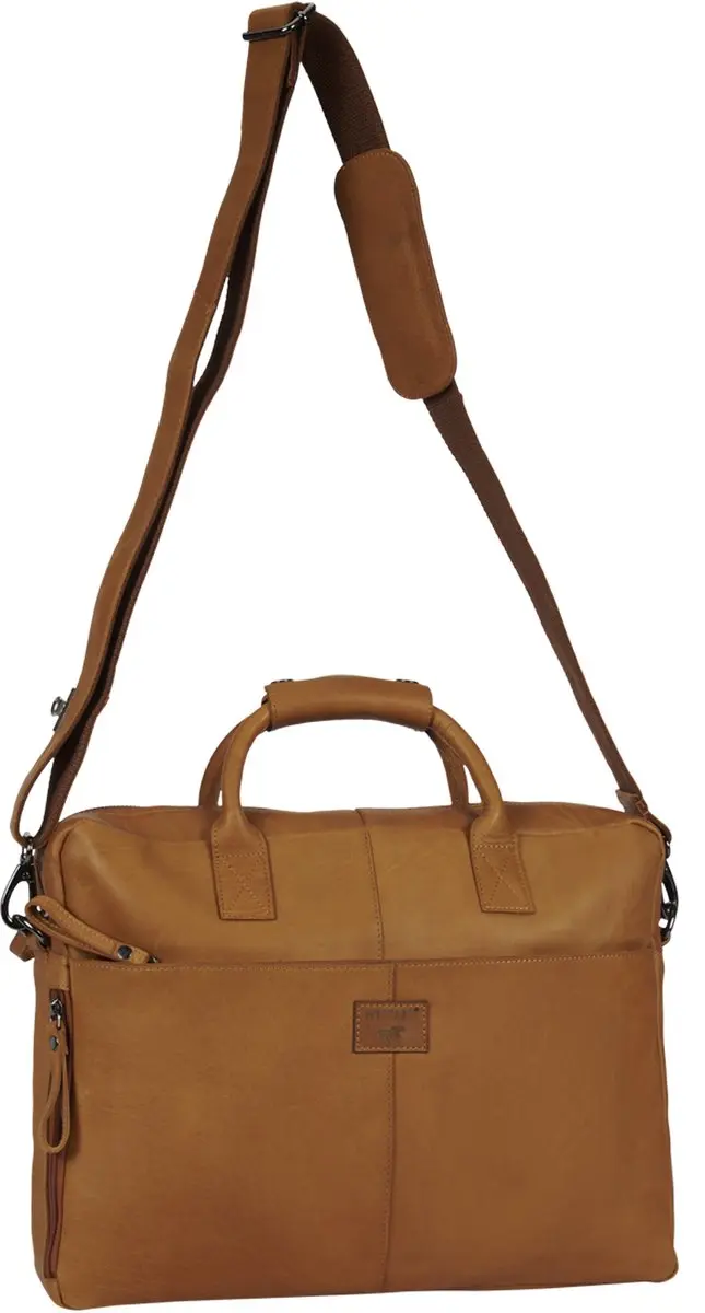 Mustang San Marino Laptoptas 15 Inch - Cognac