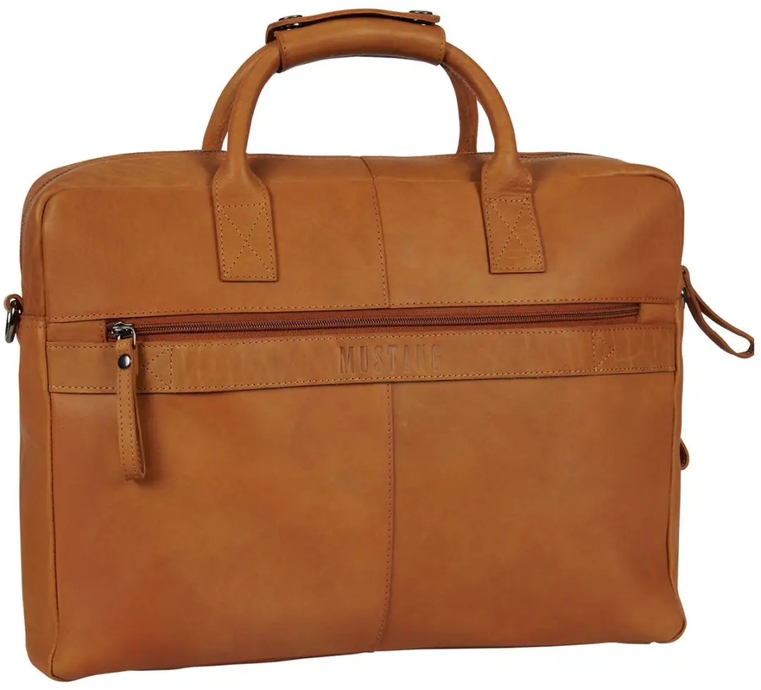 Mustang San Marino Laptoptas 15 Inch - Cognac